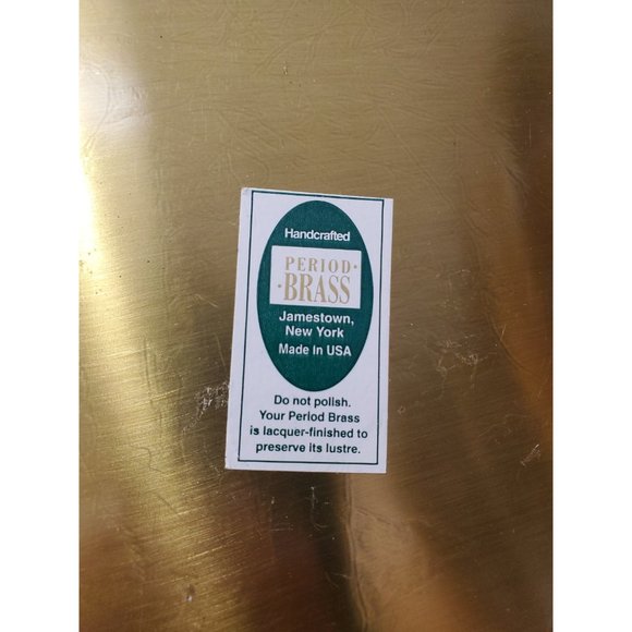 Vintage Brass oval Tray, Engraved Scene, Solid Brass, Catch-all Tray, Re… - Picture 4 of 10